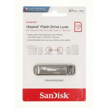 SanDisk iXpand Flash Drive Luxe 128GB, Type-C