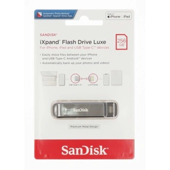 SanDisk iXpand Flash Drive Luxe 256GB, Type-C