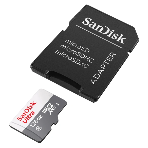 SanDisk Ultra microSDXC 128GB 100MB/s Class 10 UHS-I, s adaptérem