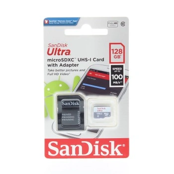 SanDisk Ultra microSDXC 128GB 100MB/s Class 10 UHS-I, s adaptérem