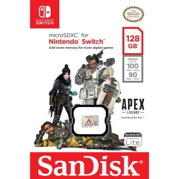SanDisk microSDXC 128 GB UHS-I card pro Nintendo Switch Apex Legends