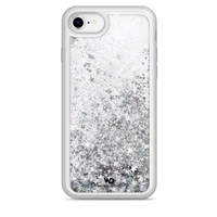 White Diamonds Sparkle, kryt pro Apple iPhone 6/6s/7/8/SE 2020/SE 2022, stříbrné hvězdičky