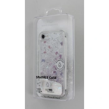 White Diamonds Sparkle, kryt pro Apple iPhone 6/6s/7/8/SE 2020/SE 2022, barevní jednorožci