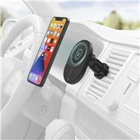 Hama drk s bezdrtovou nabjekou MagCharge Car FC15, MagSafe kompatibiln, set s adaptrem