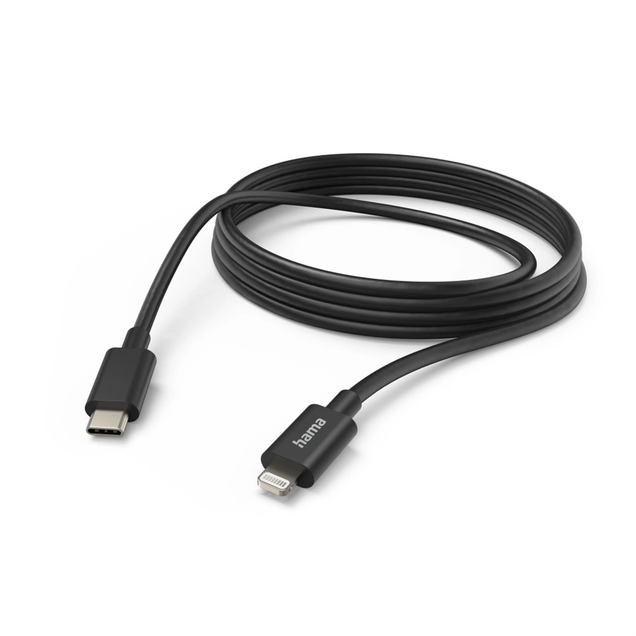 Hama MFI USB-C Lightning nabíjecí/datový kabel pro Apple, 3 m