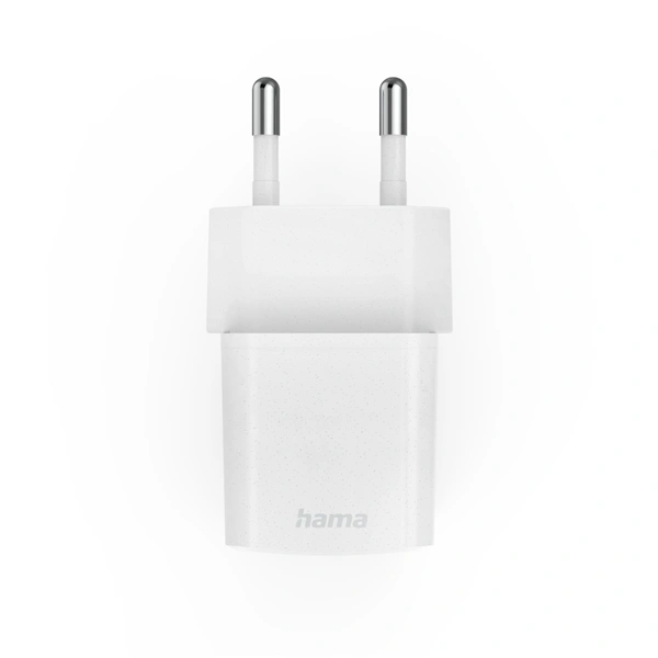 Hama Eco rychlá USB nabíječka, USB-C PD/QC 25 W, bílá