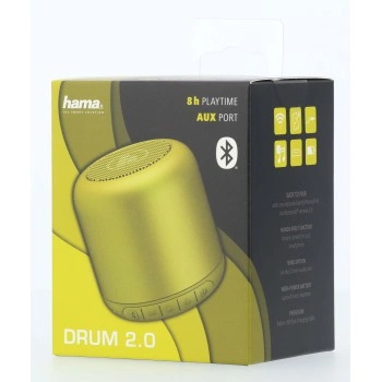 Hama Drum 2.0, Bluetooth reproduktor, 3,5 W, žlutozelená