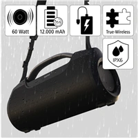 Hama Bluetooth reproduktor SoundBarrel, vododoln, ern