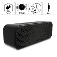 Hama PowerBrick 2.0, Bluetooth reproduktor, IPX4, 8 W, ern