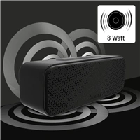 Hama PowerBrick 2.0, Bluetooth reproduktor, IPX4, 8 W, ern