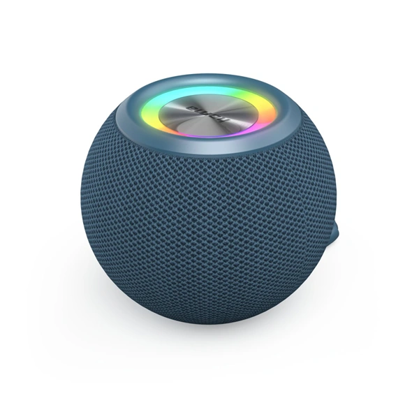 Hama Ball, Bluetooth reproduktor, 5 W, LED podsvícení, AUX-in, USB-A, microSD slot, modrý