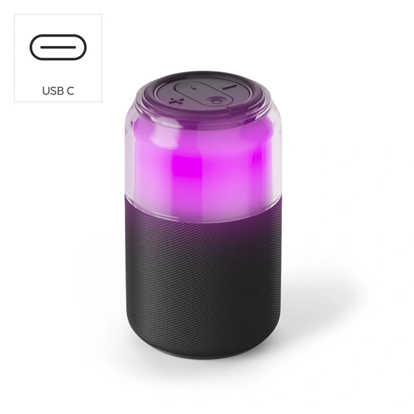 Hama Can Speaker, Bluetooth reproduktor ve tvaru plechovky, 5 W, 4 světelné režimy