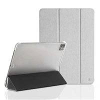Hama Fold Clear, pouzdro pro Apple iPad Pro 12,9" (2020), stbrn