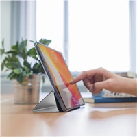 Hama Fold Clear, pouzdro pro Apple iPad Pro 12,9" (2020), stbrn