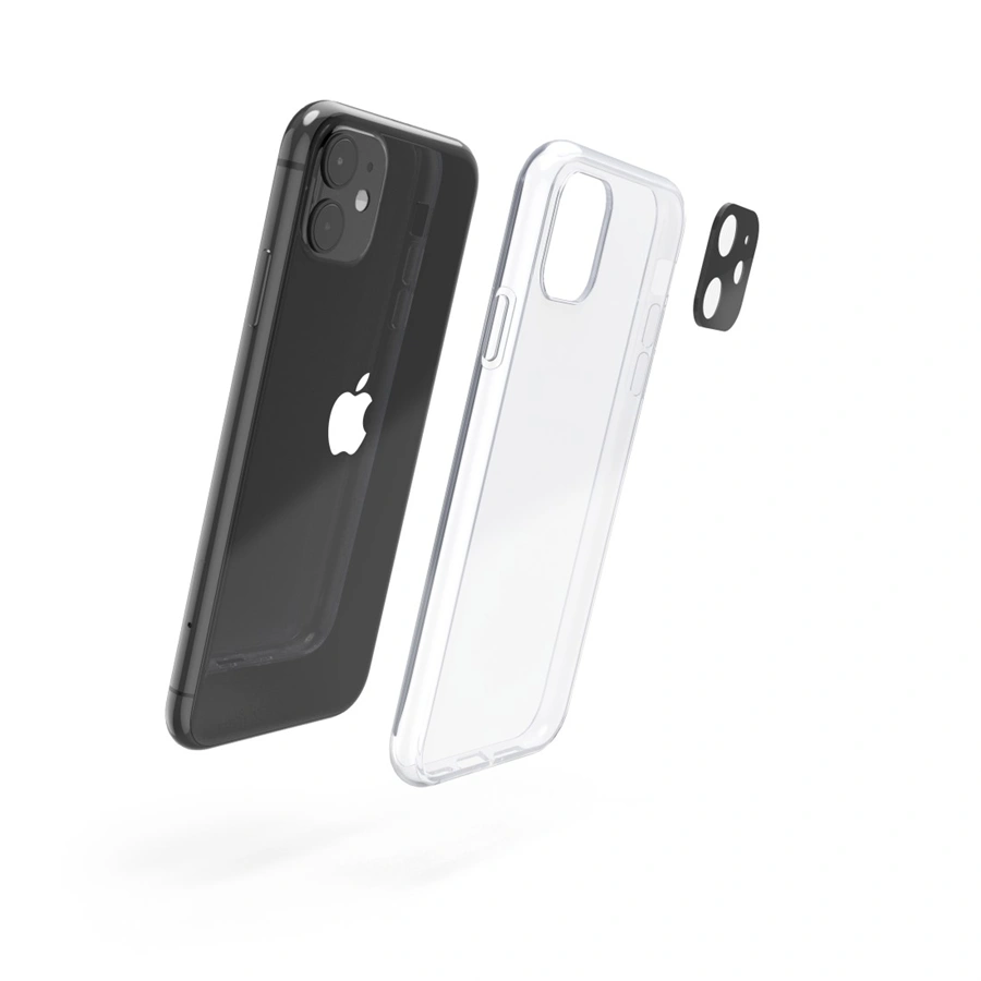 Hama Protection, set krytu a ochranného skla fotoaparátu, pro Apple iPhone 11 (rozbalený)