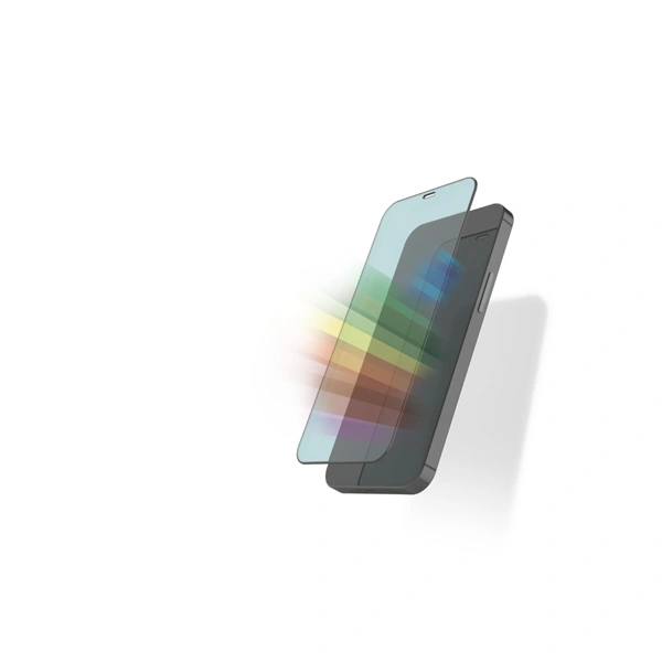 Hama Anti-Bluelight+Antibacterial, 3D ochranné sklo pro Apple iPhone 12/12 Pro