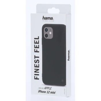 Hama Finest Feel, kryt pro Apple iPhone 12 mini, černý