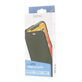 Hama Slim Pro, otevírací pouzdro pro Apple iPhone 12/12 Pro, černé