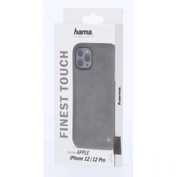 Hama Finest Touch, kryt pro Apple iPhone 12/12 Pro, antracitový