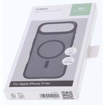 White Diamonds Hybrid Case, kryt pro Apple iPhone Air, magnetický, matný, poloprůhledný černý