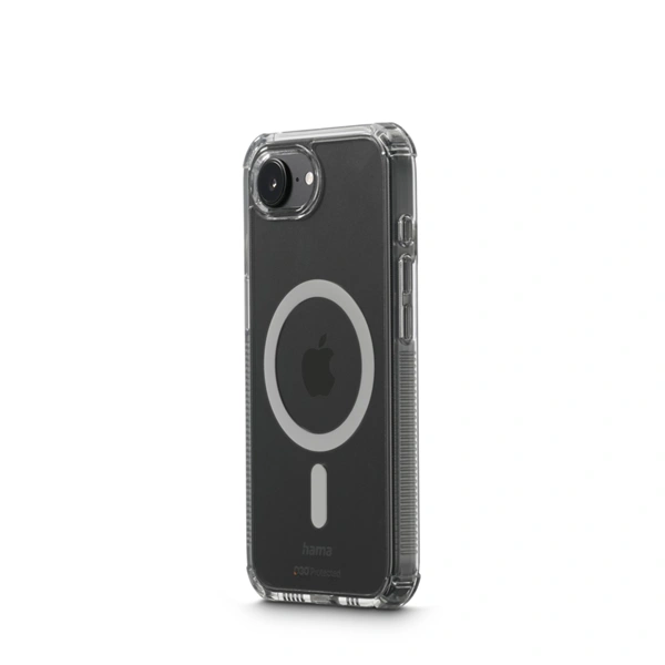 Hama Extreme Protect, kryt pro Apple iPhone 16e, magnetický, D3O®, nežloutne, průhledný