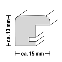 Hama rámeček dřevěný BELLA, korek, 21x29,7 cm (formát A4)