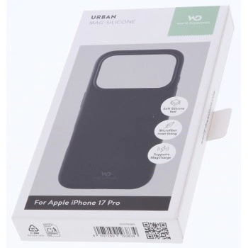 White Diamonds Mag Urban Case, kryt pro Apple iPhone 17 Pro, magnetický, černý