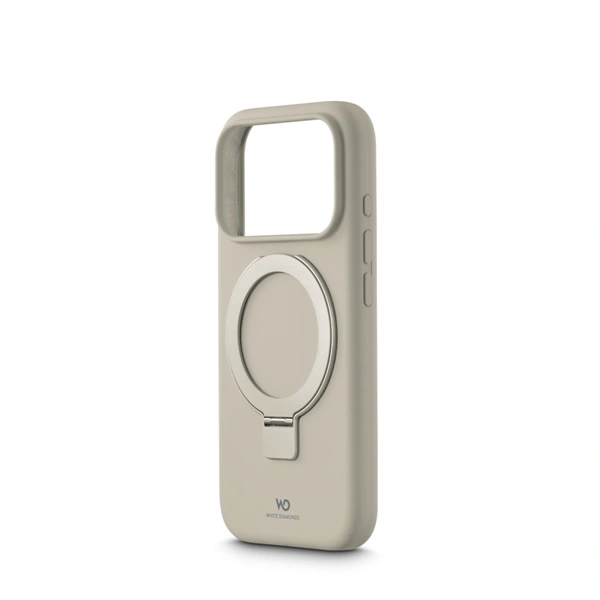 White Diamonds Mag Urban Stand Case, kryt pro Apple iPhone 17 Pro, MagSafe kompatibilní, pískový