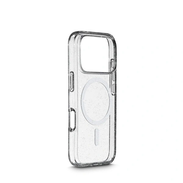White Diamonds Mag Glitter, kryt pro Apple iPhone 17 Pro, magnetický, průhledný s třpytkami