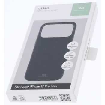 White Diamonds Mag Urban Case, kryt pro Apple iPhone 17 Pro Max, magnetický, černý