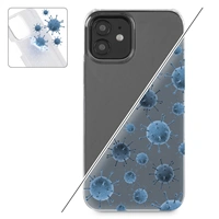 Hama Antibacterial, kryt pro Apple iPhone 12/12 Pro, antibakteriální povrch, průhledný