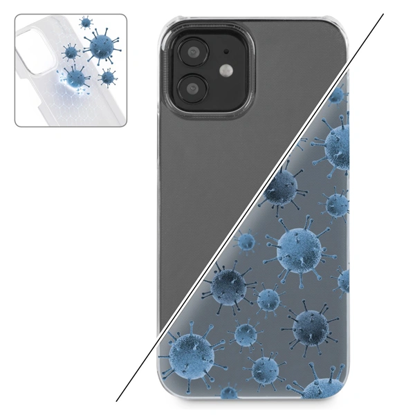 Hama Antibacterial, kryt pro Apple iPhone 12/12 Pro, antibakteriální povrch, průhledný