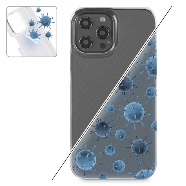 Hama Antibacterial, kryt pro Apple iPhone 12 Pro Max, antibakteriální povrch, průhledný