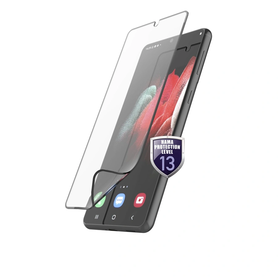 Hama Hiflex, ochrana displeje pro Samsung Galaxy S21 Ultra (5G), nerozbitná, bezpečnostní třída 13