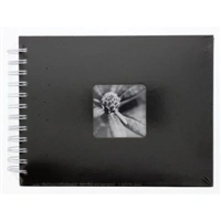 Hama album klasick spirlov FINE ART 24x17 cm, 50 stran, ern, bl listy