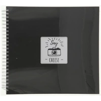 Hama album klasick spirlov FINE ART 36x32 cm, 50 stran, ern, bl listy