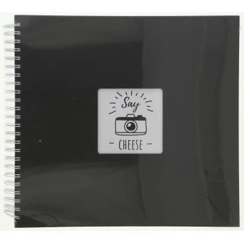 Hama album klasické spirálové FINE ART 36x32 cm, 50 stran, černá, bílé listy