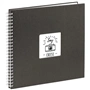 Hama album klasické spirálové FINE ART 36x32 cm, 50 stran, černá, bílé listy