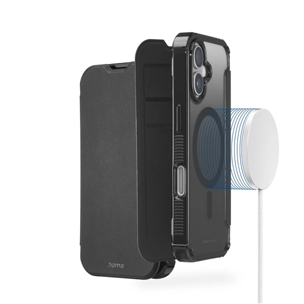 Hama Extreme Protect, pouzdro pro Apple iPhone 16, magnetické, licence D3O®, černé