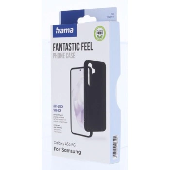 Hama Fantastic Feel, kryt pro Samsung Galaxy A36 5G, hebký povrch, černý