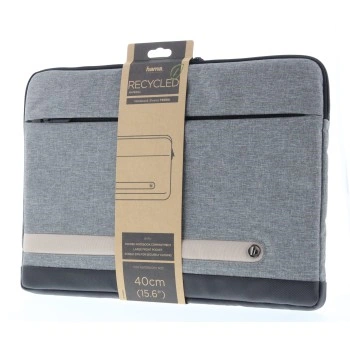 Hama Terra, obal na notebook, 15,6" (40 cm), recyklovaný polyester, šedý