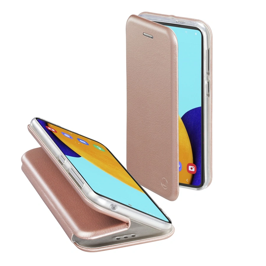Hama Curve, otevírací pouzdro pro Samsung Galaxy A52/A52s (5G), růžové zlato