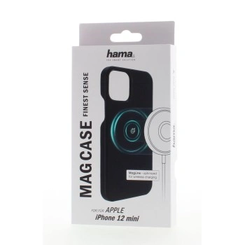 Hama MagCase Finest Sense, kryt pro Apple iPhone 12 mini, černý