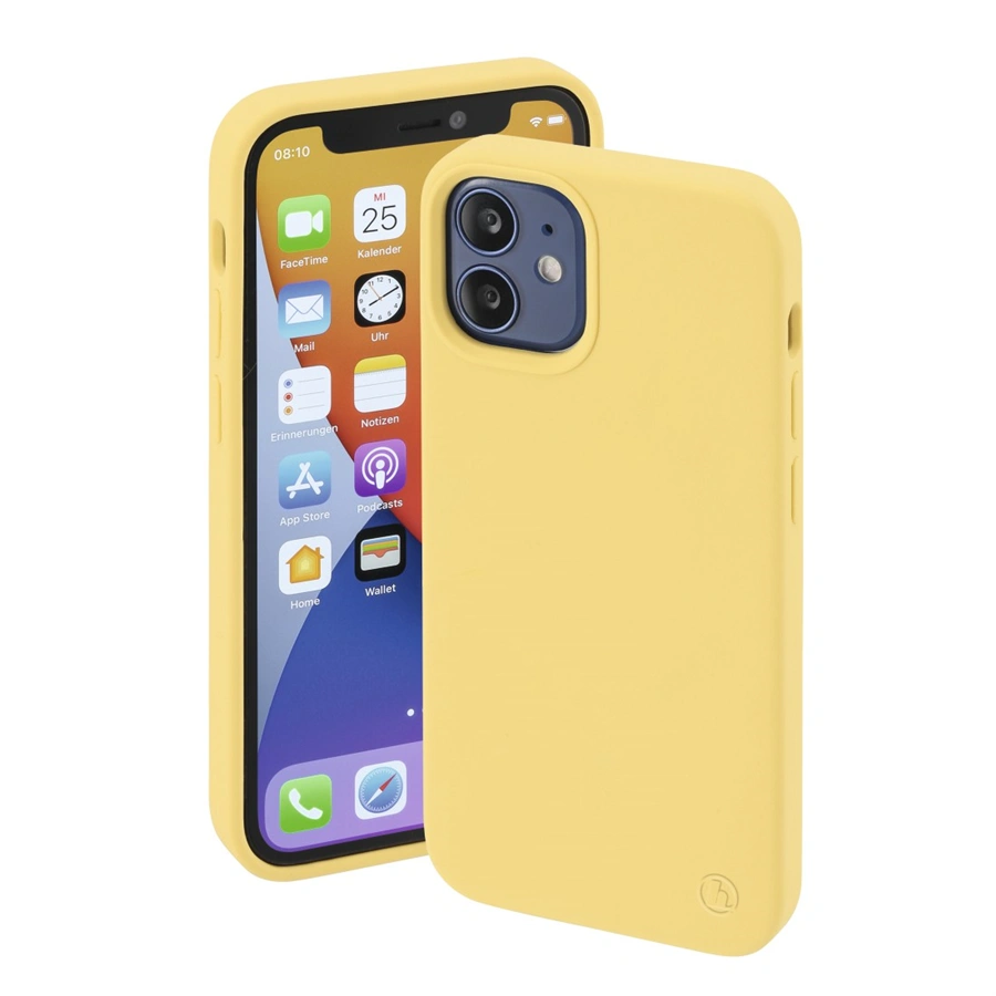 Hama MagCase Finest Feel PRO, kryt pro Apple iPhone 12 mini, žlutý