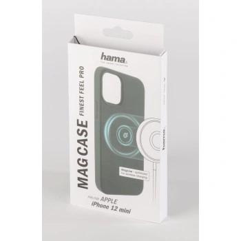 Hama MagCase Finest Feel PRO, kryt pro Apple iPhone 12 mini, zelený