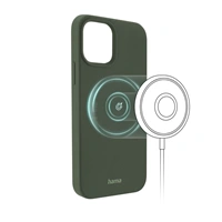 Hama MagCase Finest Feel PRO, kryt pro Apple iPhone 12/12 Pro, zelen