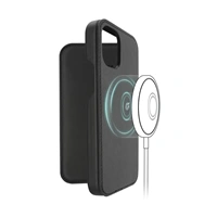 Hama MagCase Finest Sense, otevrac pouzdro pro Apple iPhone 12 mini, ern