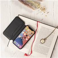 Hama MagCase Finest Sense, otevrac pouzdro pro Apple iPhone 12 mini, ern