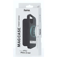 Hama MagCase Finest Sense, otevírací pouzdro pro Apple iPhone 12 mini, černé