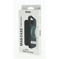 Hama MagCase Finest Sense, otevírací pouzdro pro Apple iPhone 12/12 Pro, černé